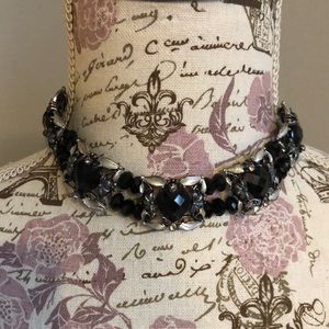 1 black heart choker